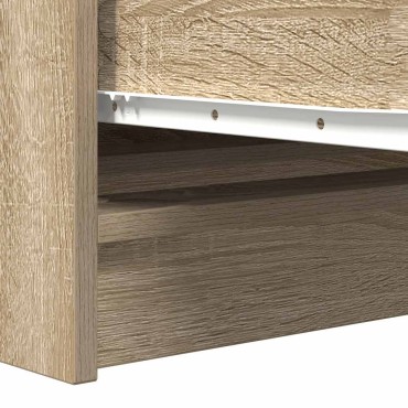 vidaXL Sideboard Sonoma Oak 100x35x76cm Κατασκευασμένο ξύλο 1 τεμ.