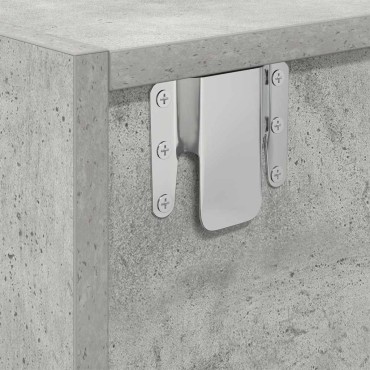 vidaXL Έπιπλο Τηλεόρασης Γκρι μπετόν 60x31x25,5cm Επεξεργασμένο Ξύλο