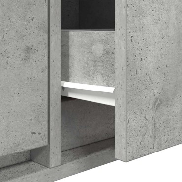 vidaXL Έπιπλο Τηλεόρασης Γκρι μπετόν 60x31x25,5cm Επεξεργασμένο Ξύλο