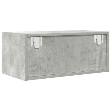 vidaXL Έπιπλο Τηλεόρασης Γκρι μπετόν 60x31x25,5cm Επεξεργασμένο Ξύλο