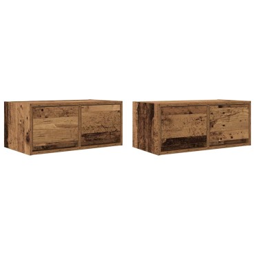 vidaXL Έπιπλα Τηλεόρασης 2 τεμ. 60x31x25,5cm Επεξεργασμένο Ξύλο
