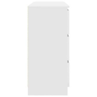 vidaXL Sideboard Λευκό 100x35x76cm Κατασκευασμένο ξύλο 1 τεμ.