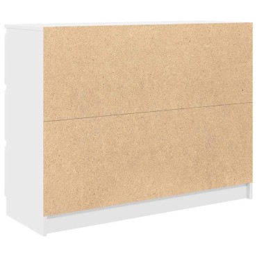 vidaXL Sideboard Λευκό 100x35x76cm Κατασκευασμένο ξύλο 1 τεμ.