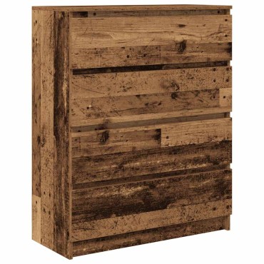 vidaXL Sideboard Παλιό ξύλο 80x35x99cm Ξύλο μηχανής 1 τεμ.