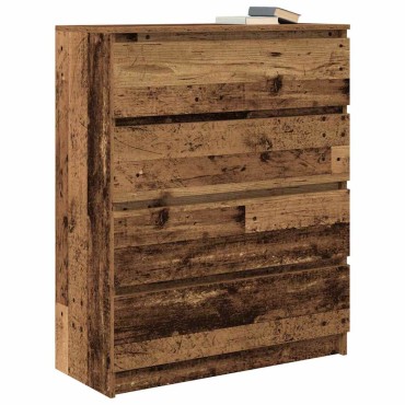 vidaXL Sideboard Παλιό ξύλο 80x35x99cm Ξύλο μηχανής 1 τεμ.