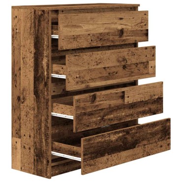 vidaXL Sideboard Παλιό ξύλο 80x35x99cm Ξύλο μηχανής 1 τεμ.