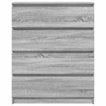 vidaXL Sideboard Grey Sonoma 80x35x99cm Ξύλινο μηχανουργικό ξύλο 1 τεμ.