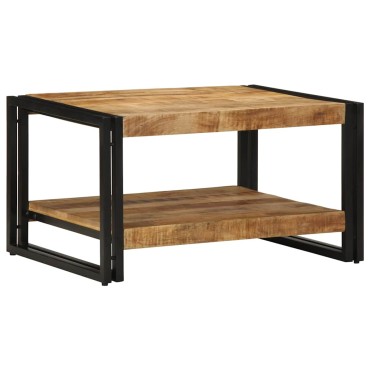 vidaXL Τραπεζάκι σαλονιού 70x50x38cm Στερεό ακατέργαστο ξύλο Mango 1 τεμ.