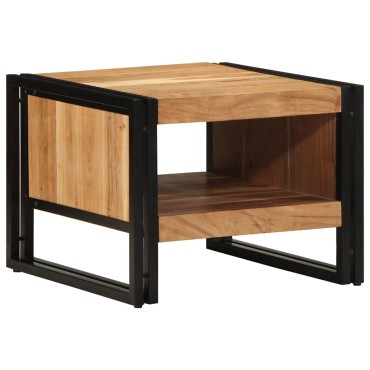 vidaXL Τραπεζάκι σαλονιού 50x50x38cm μασίφ ξύλο ακακίας 1 τεμ.