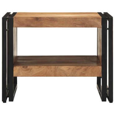 vidaXL Τραπεζάκι σαλονιού 50x50x38cm μασίφ ξύλο ακακίας 1 τεμ.