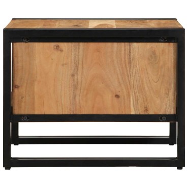 vidaXL Τραπεζάκι σαλονιού 50x50x38cm μασίφ ξύλο ακακίας 1 τεμ.