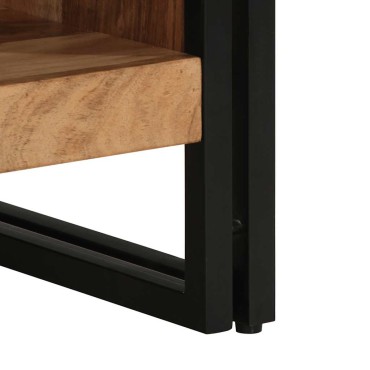 vidaXL Τραπεζάκι σαλονιού 50x50x38cm μασίφ ξύλο ακακίας 1 τεμ.