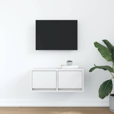 vidaXL Έπιπλο Τηλεόρασης Λευκό 60x31x25,5cm Επεξεργασμένο Ξύλο