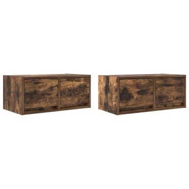 vidaXL Έπιπλα Τηλεόρασης 2 τεμ. 60x31x25,5cm Επεξεργασμένο Ξύλο