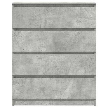 vidaXL Sideboard Μπετόν Γκρι 80x35x99cm Κατασκευασμένο ξύλο 1 τεμ.