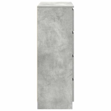 vidaXL Sideboard Μπετόν Γκρι 80x35x99cm Κατασκευασμένο ξύλο 1 τεμ.