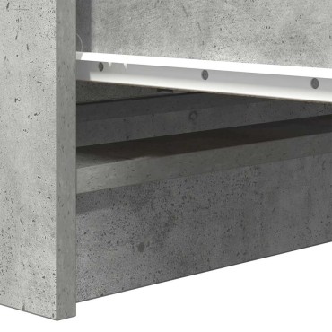 vidaXL Sideboard Μπετόν Γκρι 80x35x99cm Κατασκευασμένο ξύλο 1 τεμ.