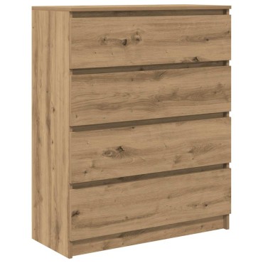 vidaXL Sideboard Artisan Oak 80x35x99cm Κατασκευασμένο ξύλο 1 τεμ.
