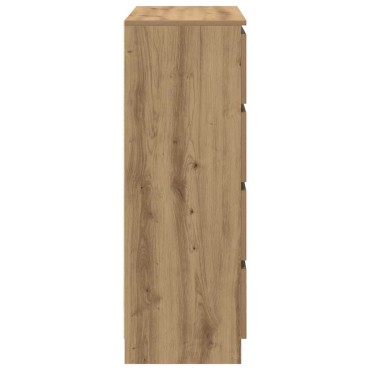 vidaXL Sideboard Artisan Oak 80x35x99cm Κατασκευασμένο ξύλο 1 τεμ.