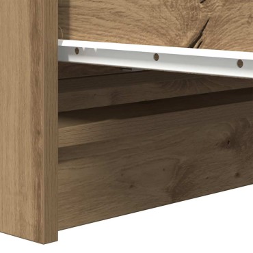 vidaXL Sideboard Artisan Oak 80x35x99cm Κατασκευασμένο ξύλο 1 τεμ.
