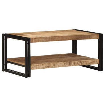 vidaXL Τραπεζάκι σαλονιού 90x50x38cm Στερεό ακατέργαστο ξύλο Mango 1 τεμ.