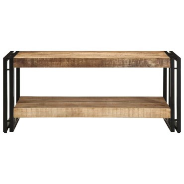 vidaXL Τραπεζάκι σαλονιού 90x50x38cm Στερεό ακατέργαστο ξύλο Mango 1 τεμ.