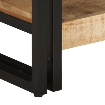 vidaXL Τραπεζάκι σαλονιού 90x50x38cm Στερεό ακατέργαστο ξύλο Mango 1 τεμ.