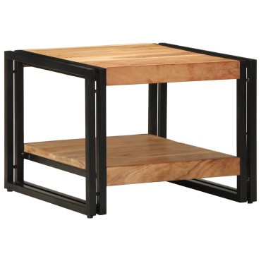 vidaXL Τραπεζάκι σαλονιού 50x50x38cm μασίφ ξύλο ακακίας 1 τεμ.