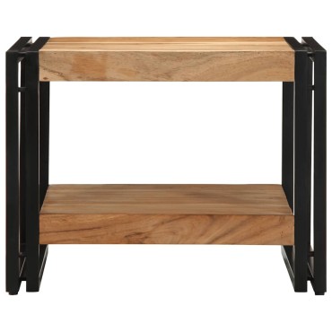 vidaXL Τραπεζάκι σαλονιού 50x50x38cm μασίφ ξύλο ακακίας 1 τεμ.