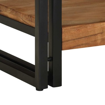 vidaXL Τραπεζάκι σαλονιού 50x50x38cm μασίφ ξύλο ακακίας 1 τεμ.