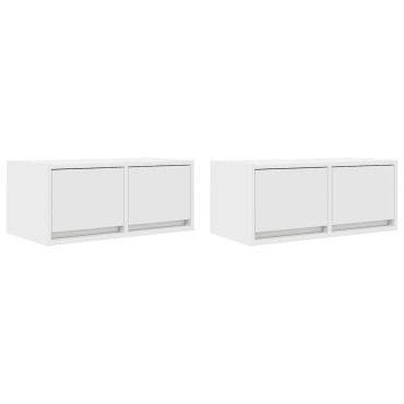 vidaXL Έπιπλα Τηλεόρασης 2 τεμ. 60x31x25,5cm Επεξεργασμένο Ξύλο