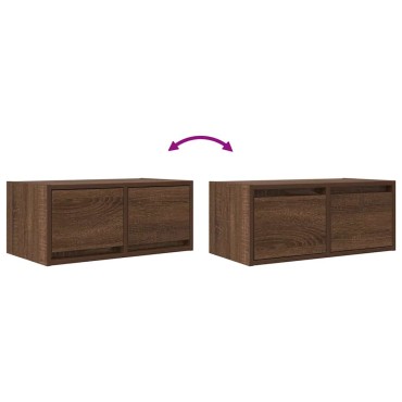 vidaXL Έπιπλο Τηλεόρασης καφέ δρυς 60x31x25,5cm Επεξεργασμένο Ξύλο