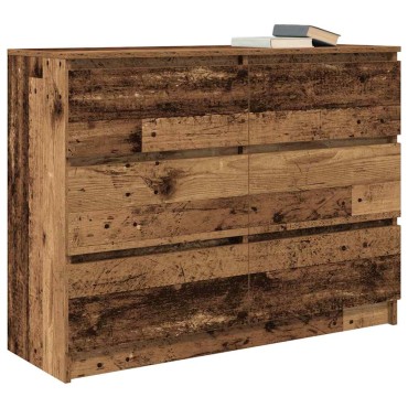 vidaXL Sideboard Παλιό ξύλο 100x35x76cm Ξύλο μηχανής 1 τεμ.