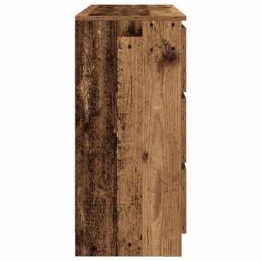 vidaXL Sideboard Παλιό ξύλο 100x35x76cm Ξύλο μηχανής 1 τεμ.