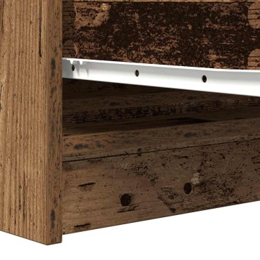 vidaXL Sideboard Παλιό ξύλο 100x35x76cm Ξύλο μηχανής 1 τεμ.
