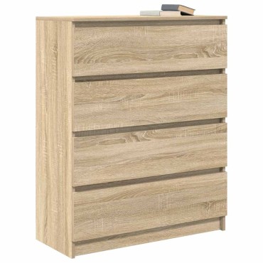 vidaXL Sideboard Sonoma Oak 80x35x99cm Κατασκευασμένο ξύλο 1 τεμ.