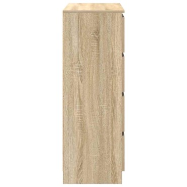 vidaXL Sideboard Sonoma Oak 80x35x99cm Κατασκευασμένο ξύλο 1 τεμ.