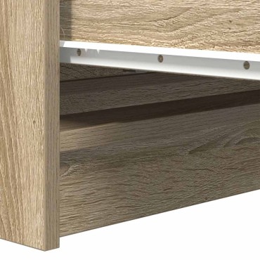 vidaXL Sideboard Sonoma Oak 80x35x99cm Κατασκευασμένο ξύλο 1 τεμ.
