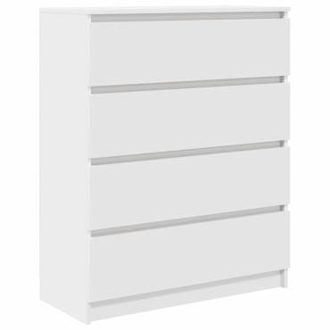 vidaXL Sideboard Λευκό 80x35x99cm Κατασκευασμένο ξύλο 1 τεμ.
