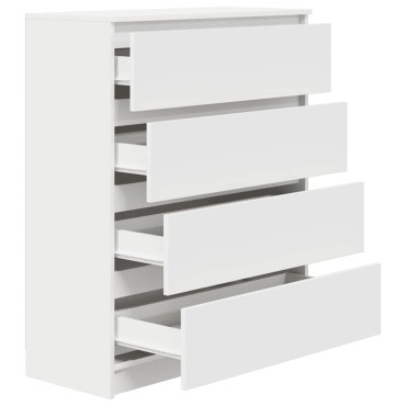 vidaXL Sideboard Λευκό 80x35x99cm Κατασκευασμένο ξύλο 1 τεμ.