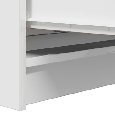 vidaXL Sideboard Λευκό 80x35x99cm Κατασκευασμένο ξύλο 1 τεμ.