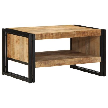 vidaXL Τραπεζάκι σαλονιού 70x50x38cm Στερεό ακατέργαστο ξύλο Mango 1 τεμ.