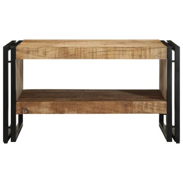vidaXL Τραπεζάκι σαλονιού 70x50x38cm Στερεό ακατέργαστο ξύλο Mango 1 τεμ.