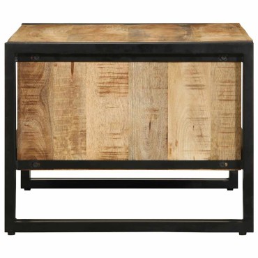 vidaXL Τραπεζάκι σαλονιού 70x50x38cm Στερεό ακατέργαστο ξύλο Mango 1 τεμ.