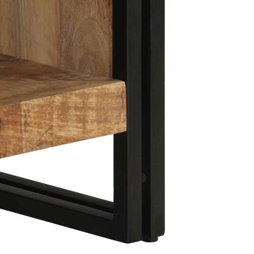 vidaXL Τραπεζάκι σαλονιού 70x50x38cm Στερεό ακατέργαστο ξύλο Mango 1 τεμ.