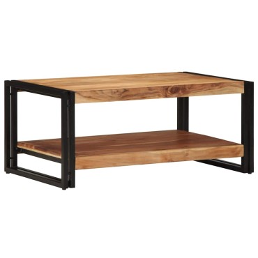 vidaXL Τραπεζάκι σαλονιού 90x50x38cm μασίφ ξύλο ακακίας 1 τεμ.