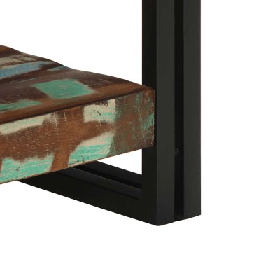 vidaXL Τραπεζάκι σαλονιού πολύχρωμο 50x50x38cm Ξύλο μασίφ αναγεννημένο 1 τεμ.