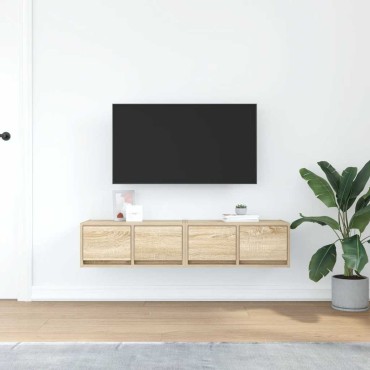 vidaXL Έπιπλα Τηλεόρασης 2 τεμ. 60x31x25,5cm Επεξεργασμένο Ξύλο