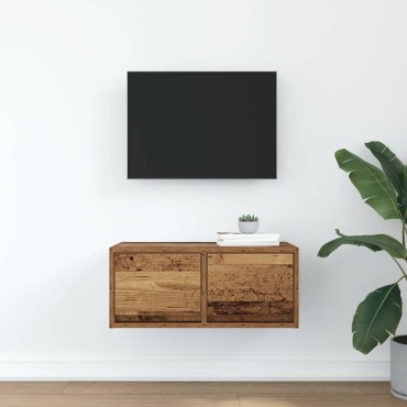 vidaXL Έπιπλο Τηλεόρασης Παλιό ξύλο 60x31x25,5cm Επεξεργασμένο Ξύλο