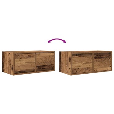 vidaXL Έπιπλο Τηλεόρασης Παλιό ξύλο 60x31x25,5cm Επεξεργασμένο Ξύλο